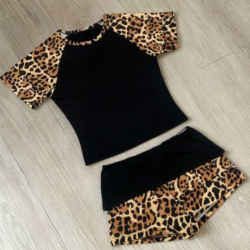 Street Fashion Photography - Summer New American Retro Leopard Print