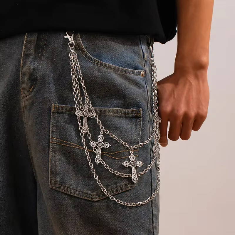 Fashion Punk Metal Pants Chain - Street Fashion Jeans Women review and price