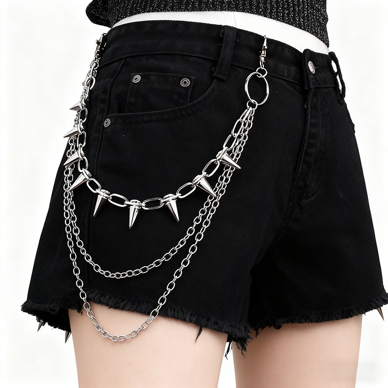 Unisex Hip Hop Punk Rock Metal - Street Fashion Jeans Women review and price