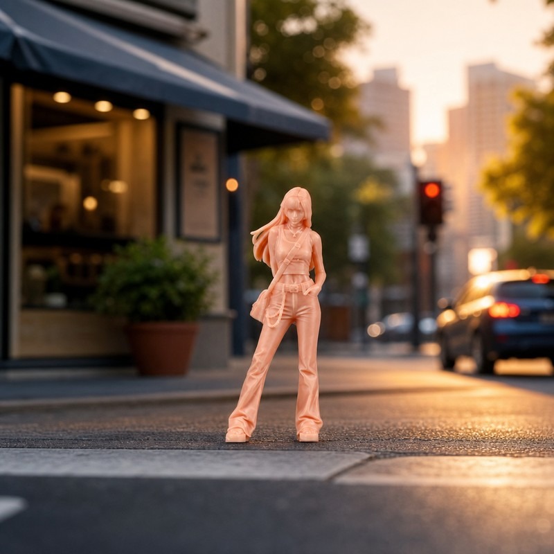 Modern Street Style Miniature  - Street Fashion Pose review and price