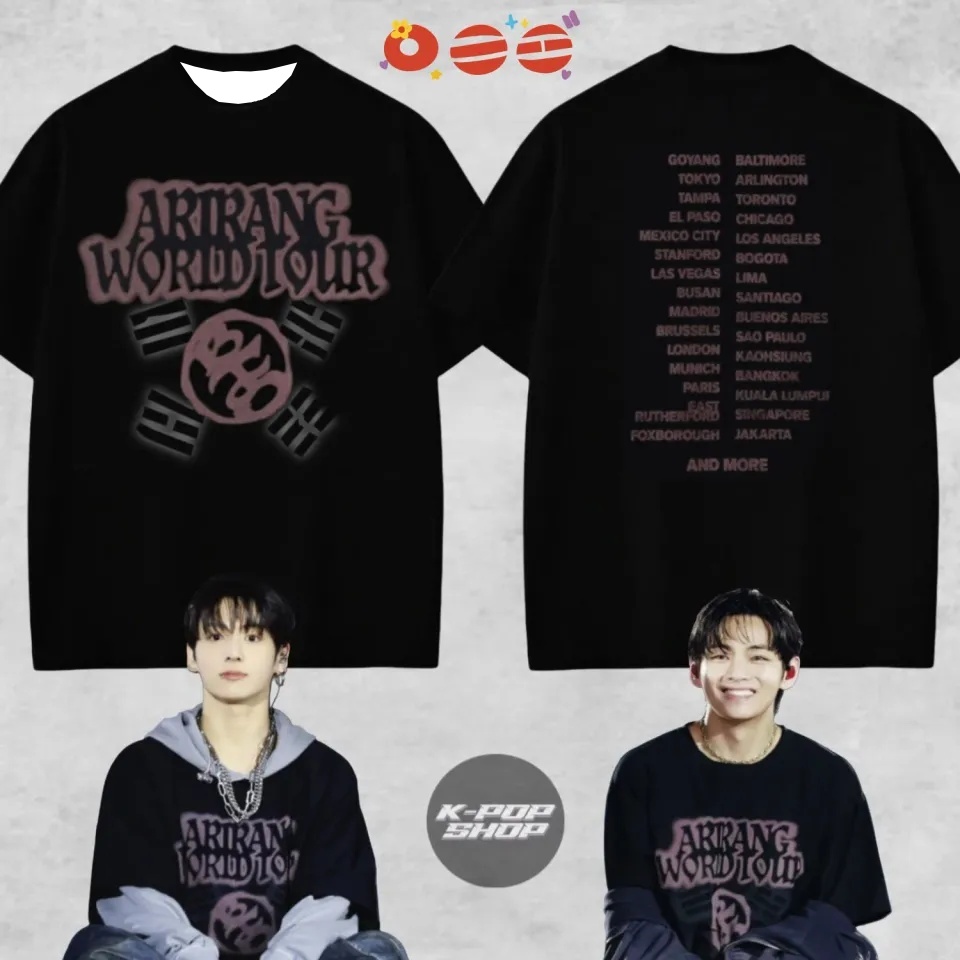 Kpop Fan Black Short‑Sleeve T‑ - Street Fashion Logo review and price