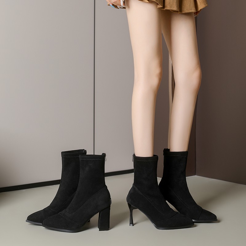 2026 New Simple Pointed Toe Su - Street Fashion Winter 2026 review and price