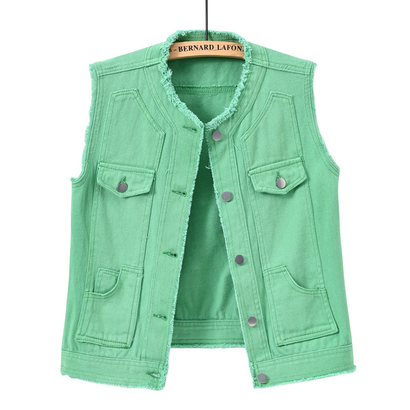 Autumn Women Denim Vests Sleev - Street Fashion Jeans Women review and price