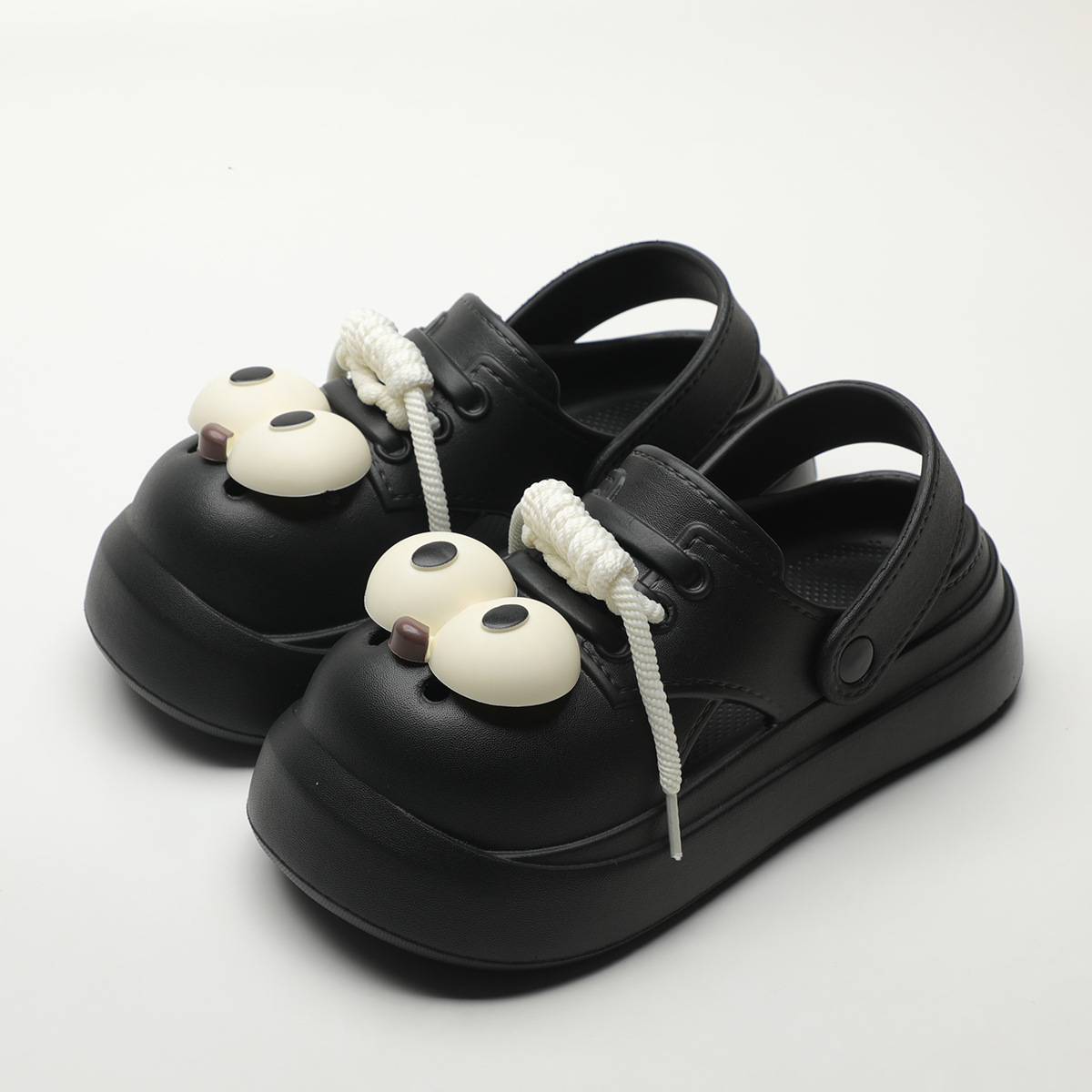 Cute DIY Big Eyes Fashion Clog - Street Fashion Female review and price