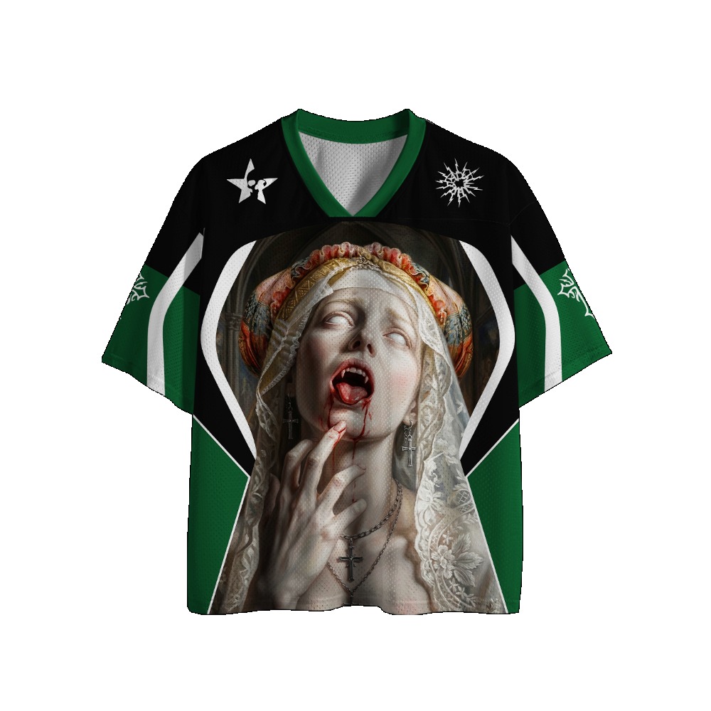 Gothic Football Jersey Vintage - Street Fashion Harajuku review and price