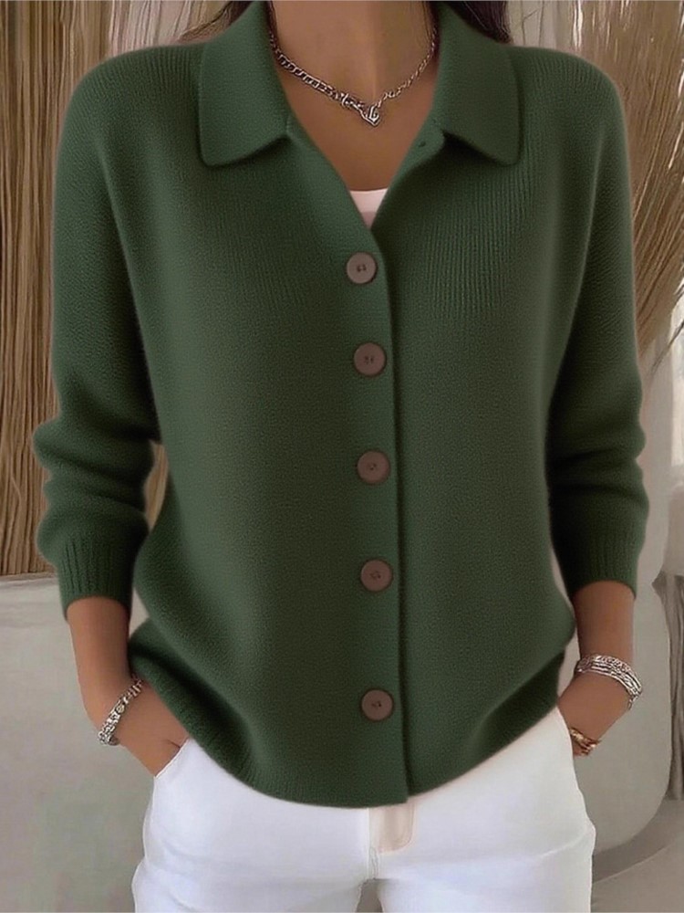 Fashion Knitted Cardigan Butto - Street Fashion China Girl review and price
