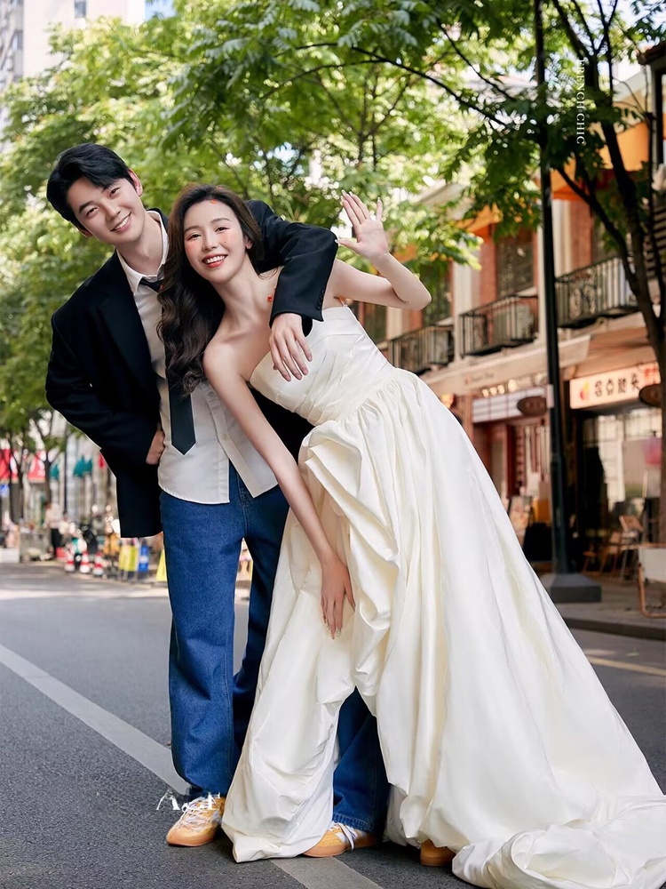 Fashionable Korean Style Denim - Street Fashion Photography review and price