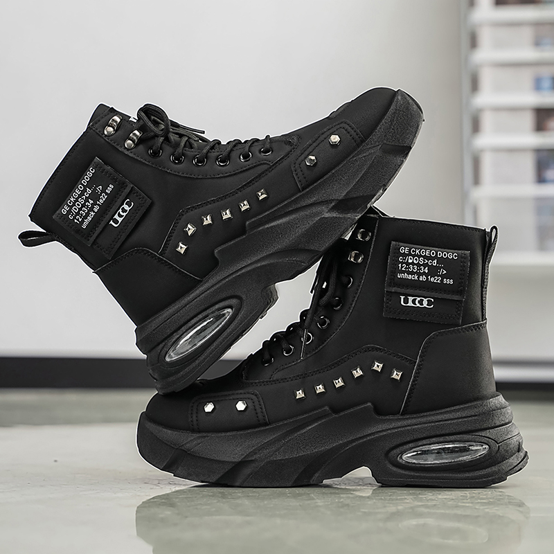 Boots for Man Fashion Rivet Le - Street Fashion Designers review and price