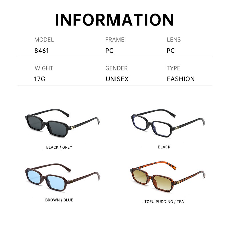 New Small Square Frame Sunglas - Street Fashion Photography review and price