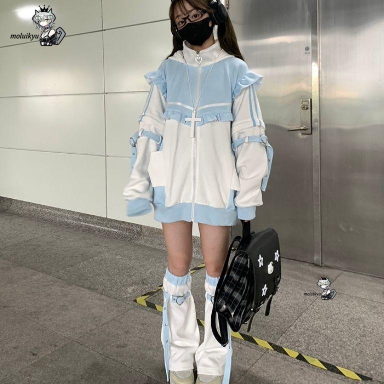 Y2K Kawaii Cat Ear Hoodie Wome - Street Fashion Harajuku review and price