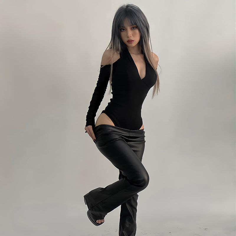 Women's Sexy Hollow Bodysuit L - Street Fashion Photography review and price